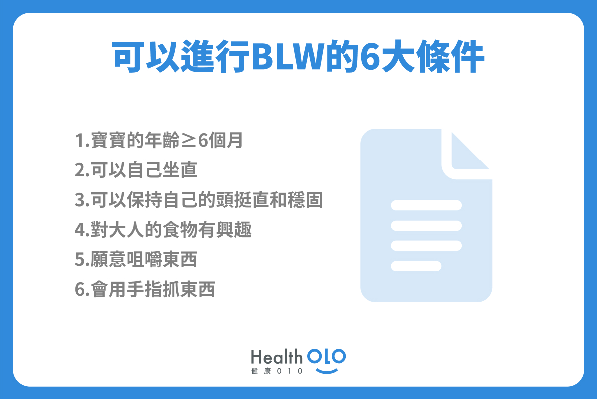 可以進行BLW的6大條件