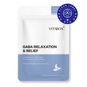 GABA推薦｜VITABOX｜4合1日本專利GABA+高濃度97%芝麻素+海洋鎂